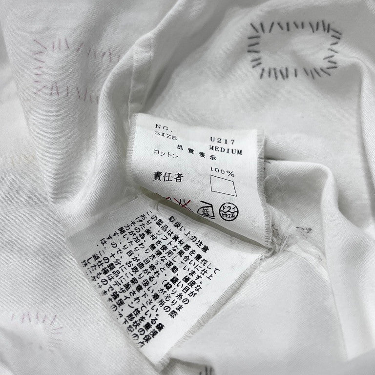 UNDERCOVERISM 03SS 瘡蓋デザイン手刺繍ステッチプリントシャツ クラスト Archive scab期 名作 ブラウス トップス U217 アンダーカバー メンズ