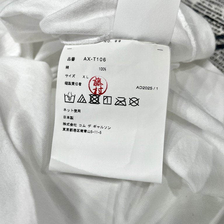 PLAY COMME des GARCONS ハートロゴプリントクルーネックワッペンTシャツ カットソー Tee T-shirt トップス 未使用 半袖 プレイ コムデギャルソン メンズ レディース ユニセックス