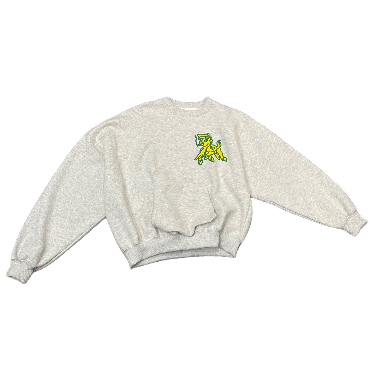 MAGLIANO 24AW Crew Neck Sweat ナンバリングプリントアシンメトリースウェットシャツ トレーナー 裏起毛 トップス マリアーノ メンズ