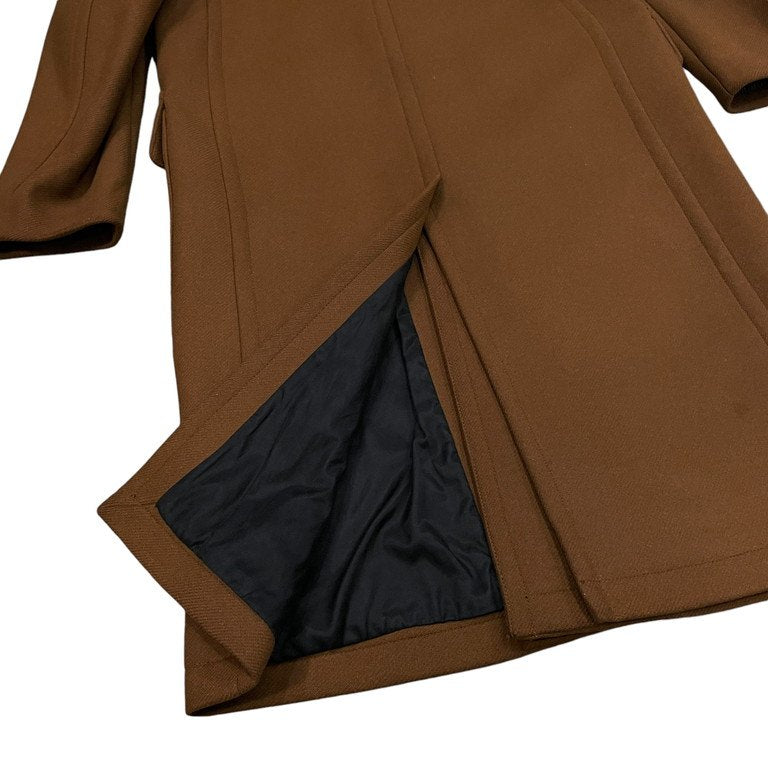 AMI Alexandre Mattiussi 17AW ウール2Bロングコート チェスター ジャケット ブルゾン アウター H17M300.218 282 TABAC アミアレクサンドルマテュッシ メンズ