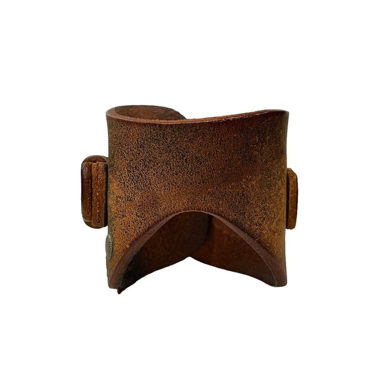 Maison Martin Margiela 10 00SS レザースタッズブレスレット バングル Archive フランス製 アーティザナル