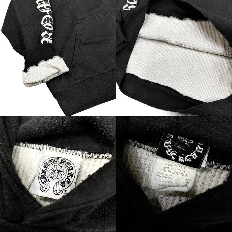 CHROME HEARTS Horseshoe Pullover FUCK YOU Hoodie ホースシュープリントサーマルプルオーバーパーカー フーディ Archive 90s トップス ロゴ クロムハーツ メンズ