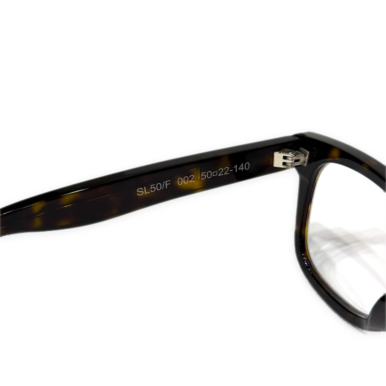 SAINT LAURENT SL 50 べっ甲風ウェリントンフレームメガネ 眼鏡 サングラス ロゴ アイウェア 服飾小物 SLP サンローランパリ メンズ レディース ユニセックス