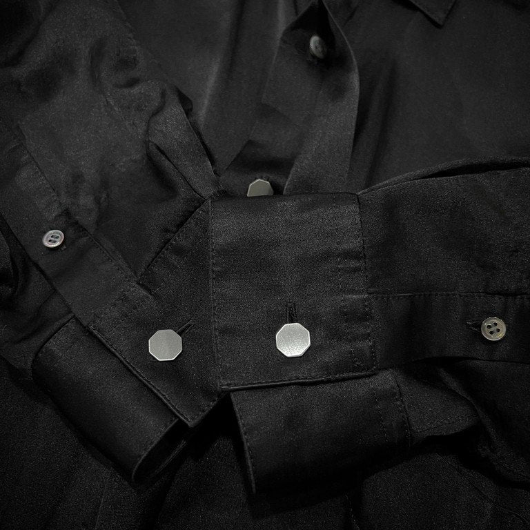 SOSHIOTSUKI KIMONO BREASTED SHIRTS コットンシルクサテンキモノブレステッドシャツ ブラウス トップス ソウシオオツキ メンズ