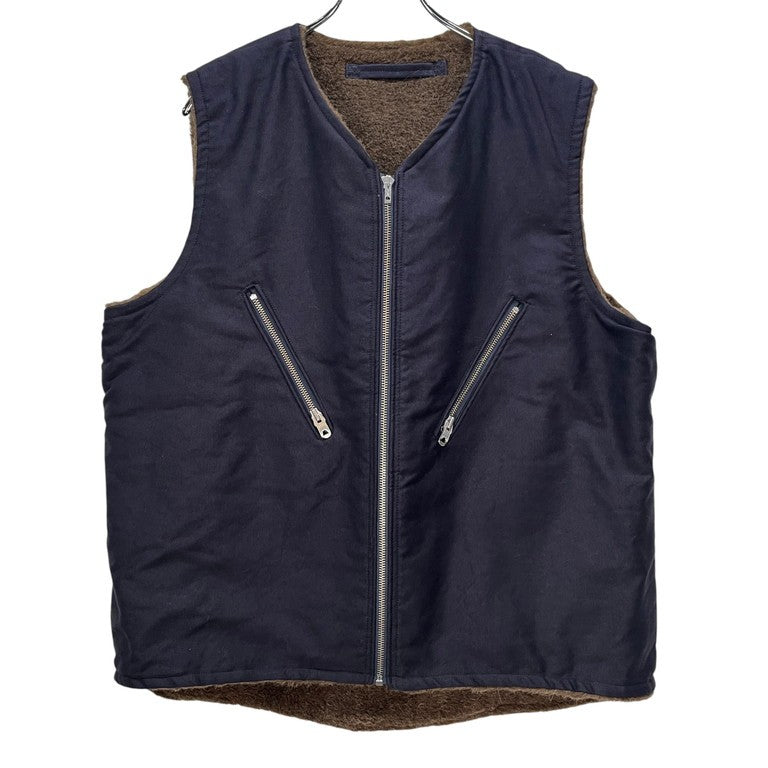 Nigel Cabourn 23AW N-1アルパカウールボアリバーシブルデッキベスト アウター デッキジャケット ミリタリー ナイジェルケーボン メンズ 80470070001