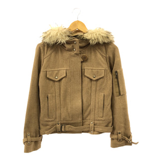 BURBERRY BURBERRY BLUE LABEL ファーフード付きジャケット