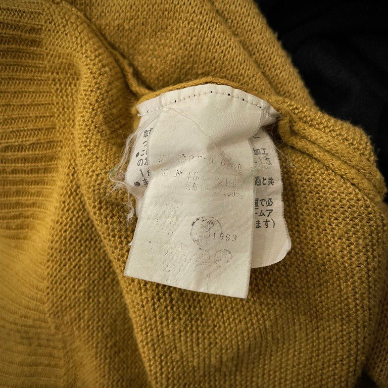 COMME des GARCONS HOMME PLUS 93AW オーバーサイズ脱色レーヨンニットセーター トップス Archive 90s Artist in his studio 脱色期 コムデギャルソンオムプリュス メンズ