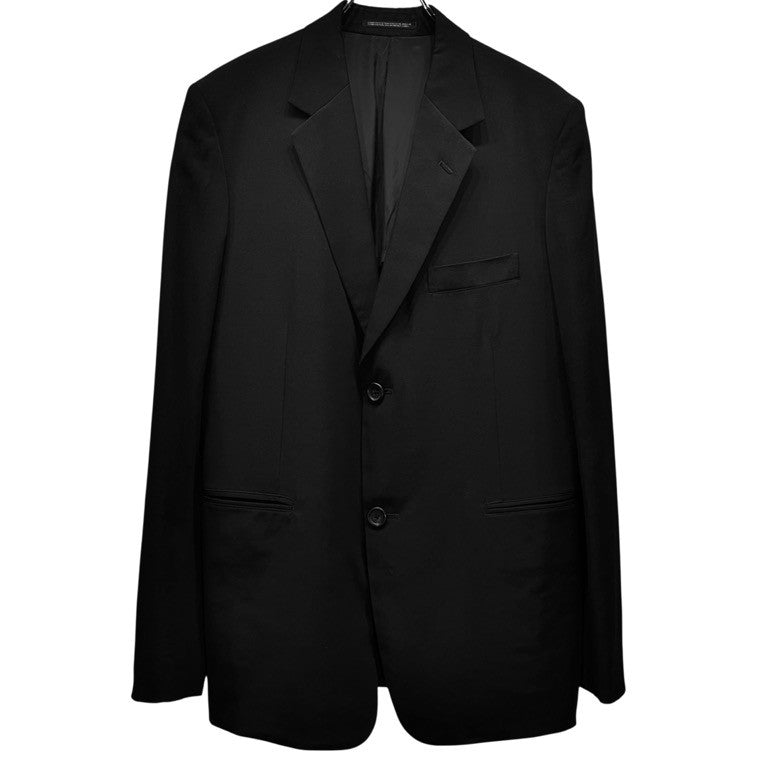 Yohji Yamamoto COSTUME D'HOMME 21AW ウールギャバジン袖裏地ストライプ2Bテーラードジャケット ブレザー ブルゾン コート アウター Pour Homme ヨウジヤマモト コスチュームドオム メンズ