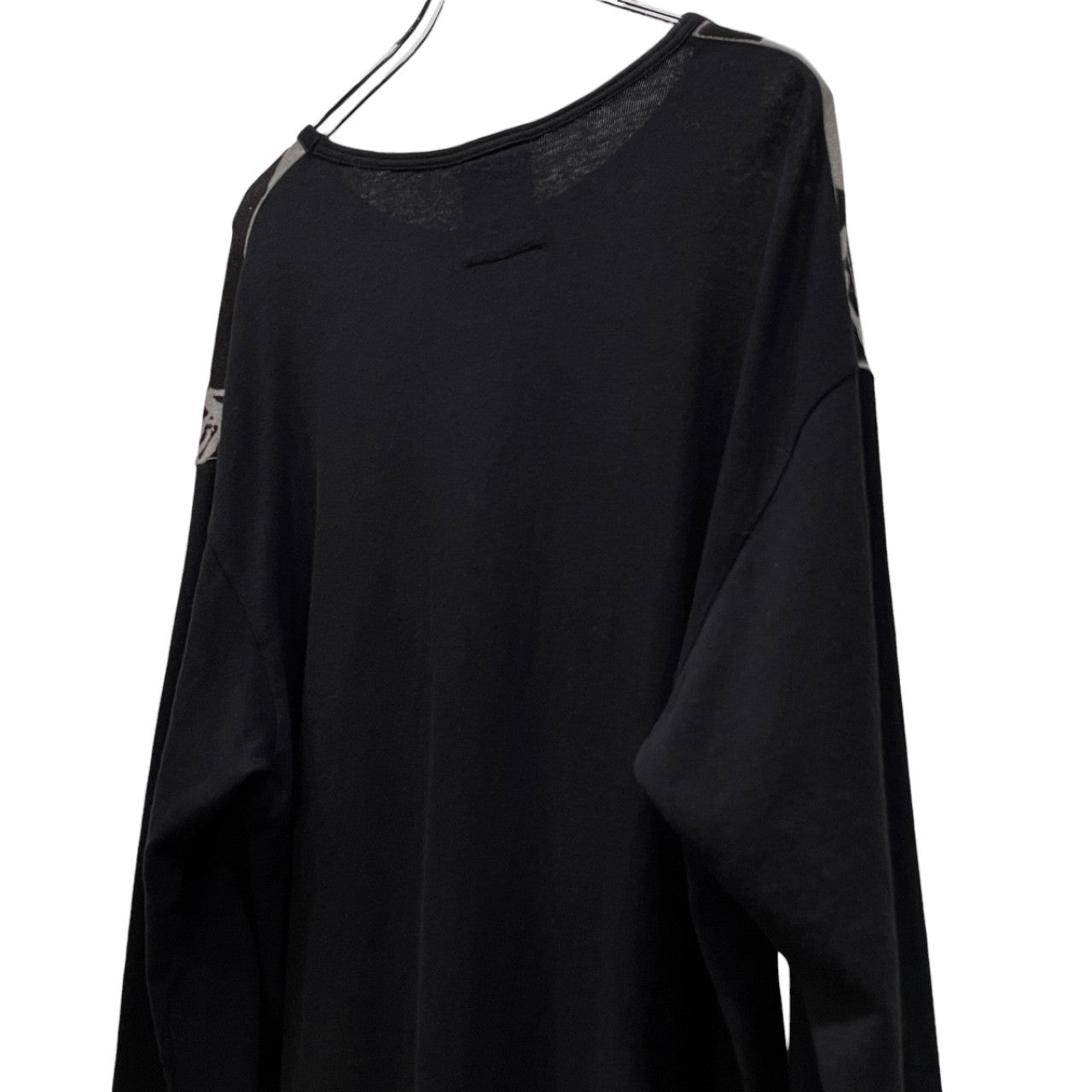 Yohji Yamamoto Pour Homme 20AW 漢字プリントコットンウールニットセーター トップス BLACK Scandal ヨウジヤマモトプールオム メンズ