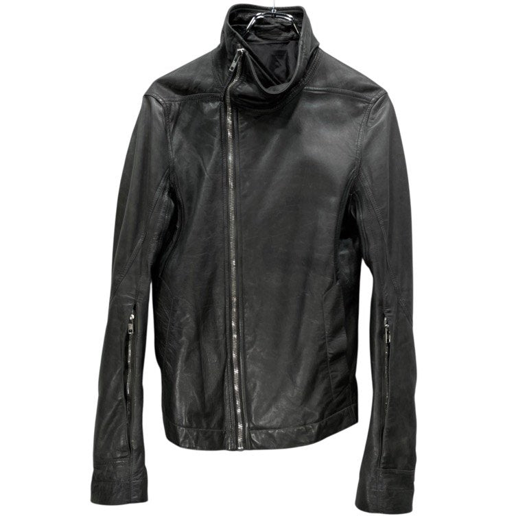 Rick Owens 14AW ラムレザーハイネックレザージャケット MOODY FW ブルゾン コート アウター ライダース バイカー リックオウエンス メンズ