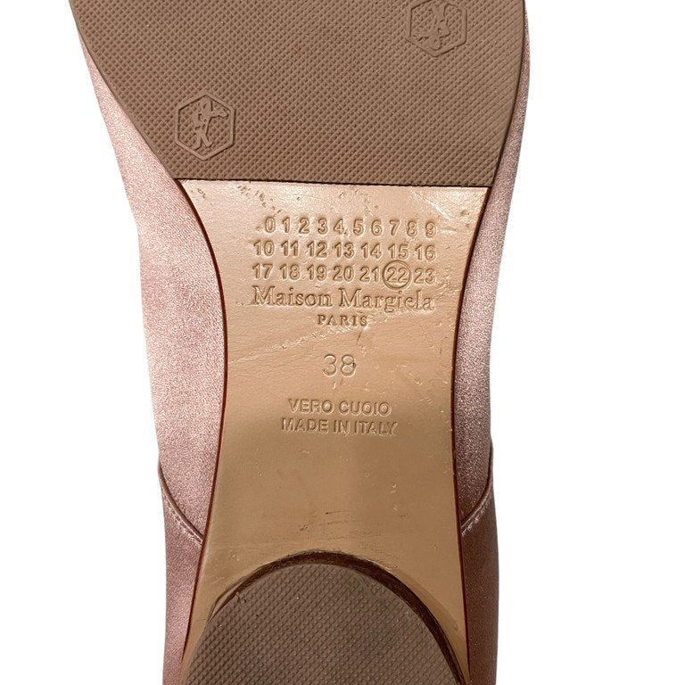 Maison Margiela 22 22AW Satin Tabi サテンタビバレエシューズ 足袋 バレリーナ フラット ダスティローズ パンプス 靴 クツ 定価93,500円 メゾンマルジェラ レディース