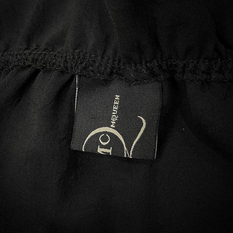 McQ Alexander McQueen ポリエステルトロピカルチューブトップワイドサロペット オールインワン ジャンプスーツ パンツ ノースリーブ マックキュー アレキサンダーマックイーン レディース