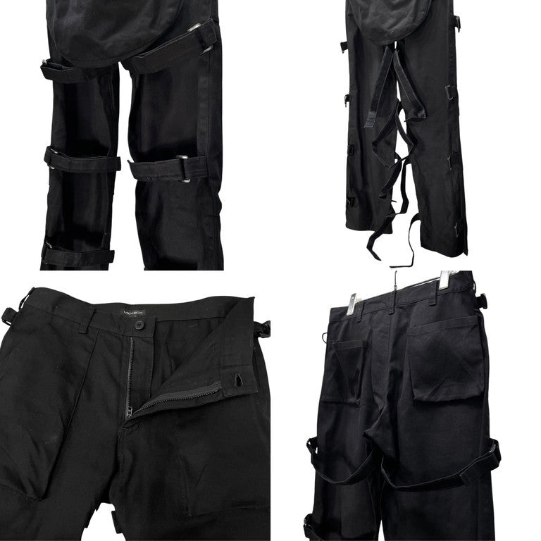 MILK BOY コットンキャンバスバムフラップボンテージパンツ Archive 90s ダック ベルト ミルクボーイ メンズ レディース ユニセックス