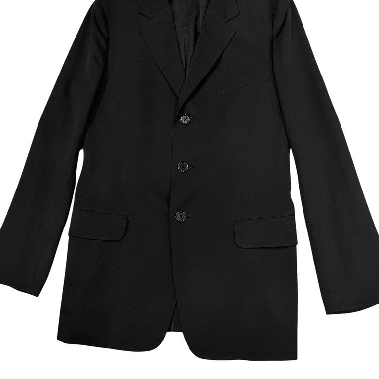 Y's for men ウールギャバジン袖裏ストライプ3Bテーラードジャケット ブレザー ブルゾン コート アウター Archive Yohji Yamamoto Pour Homme ヨウジヤマモトプールオム ワイズフォーメン メンズ
