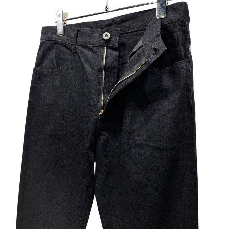 S’YTE Yohji Yamamoto ブラックデニムニークラッシュフリンジスリムパンツ スキニー ウエスタン ボトムス Yohji Yamamoto ヨウジヤマモト サイト メンズ レディース ユニセックス