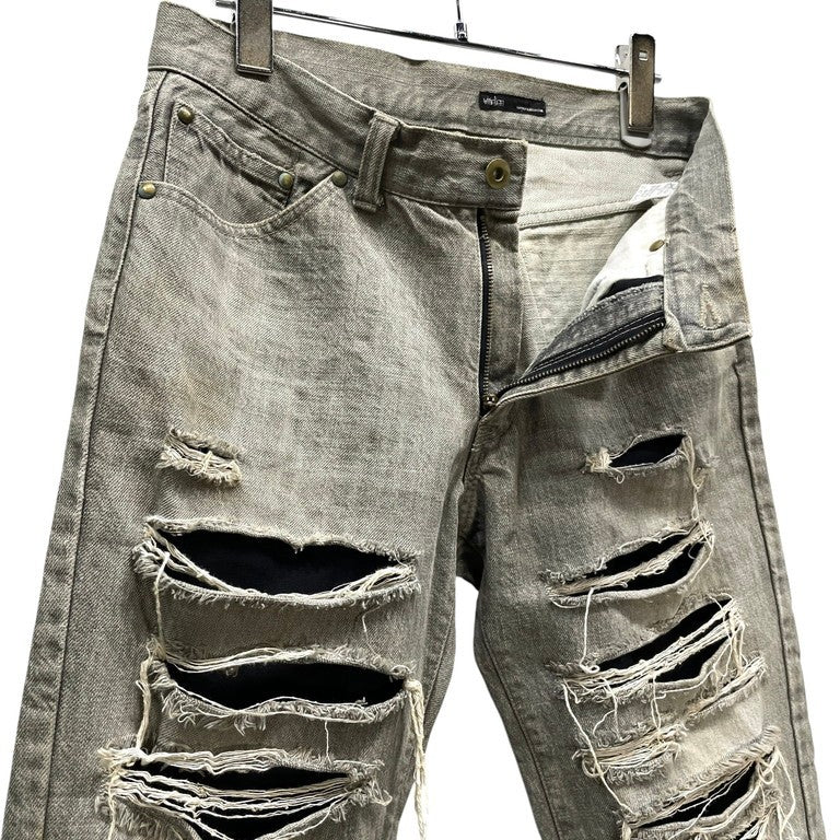 The Viridi-anne グレーデニムダメージ加工5ポケットデニムパンツ ジーンズ Archive 初期