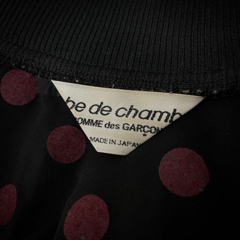 robe de chambre COMME des GARCONS シースルーフロッキードットカットスラッシュジップアップブルゾン ジャケット Archive アウター 現コムコム コムデギャルソン レディース