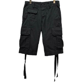 BLACK BARRETT by Neil Barrett 止血テープ付きコットンカーゴハーフパンツ ショートパンツ ショーツ Archive ボトムス ニールバレット メンズ