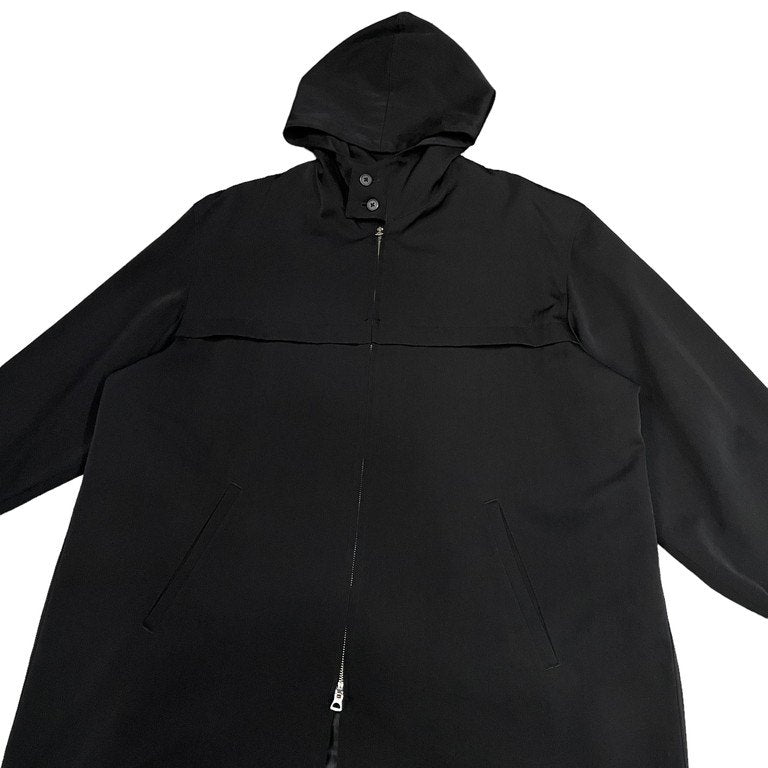 Y's for men ウールギャバジンダブルジップフーデッドロングジャケット ブルゾン コート Archive 90s