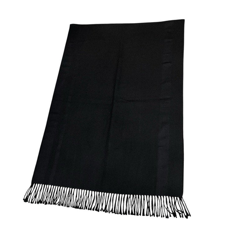 Yohji Yamamoto Femme ウールシルクフランネル大判フリンジマフラー ストール スカーフ Archive 服飾小物 ヨウジヤマモトファム レディース メンズ ユニセックス