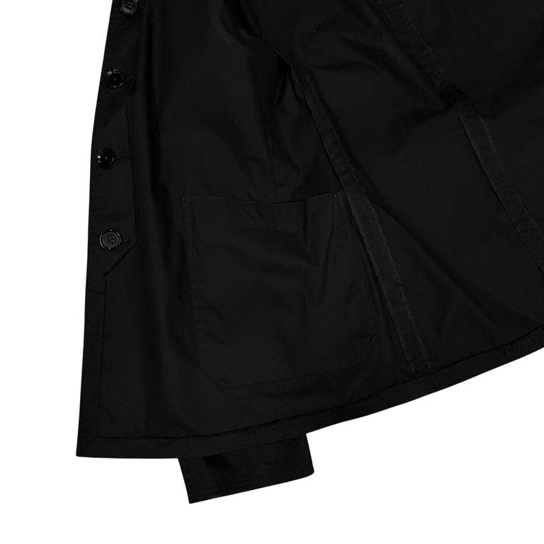 Yohji Yamamoto Pour Homme 01AW コットンギャバジンリバーシブル5Bマオカラージャケット ギャングスター期 Archive スタンドカラー テーラード ブルゾン コート アウター ヨウジヤマモトプールオム メンズ