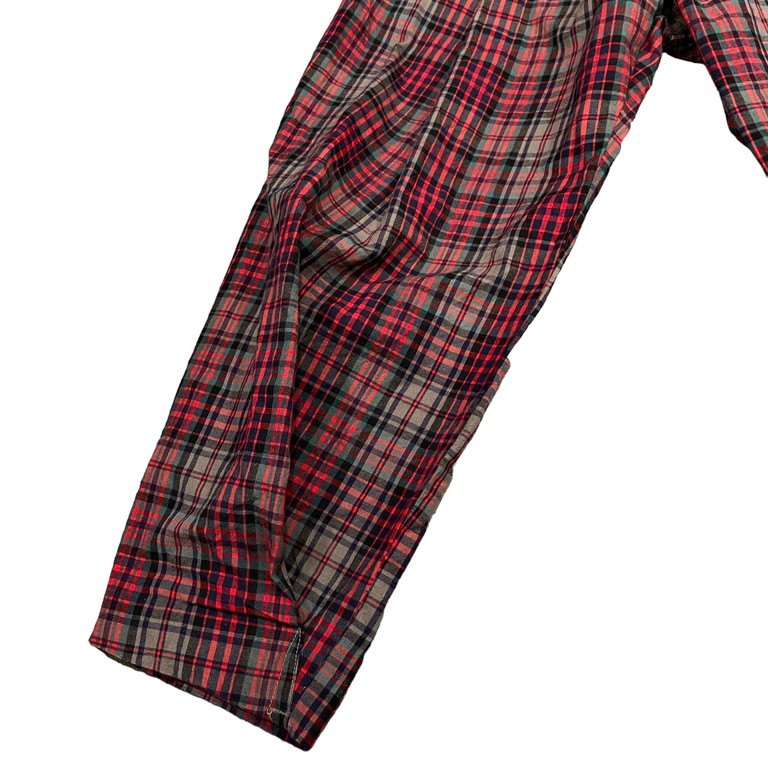 Vivienne Westwood MAN 20SS コットンリネンチェックタックドレープイージーパンツ