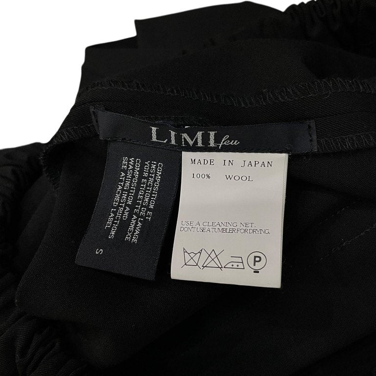 LIMI feu ウールギャバジンサルエルクロップドワイドキュロットパンツ ボトムス Yohji Yamamoto リミフゥ ヨウジヤマモト レディース