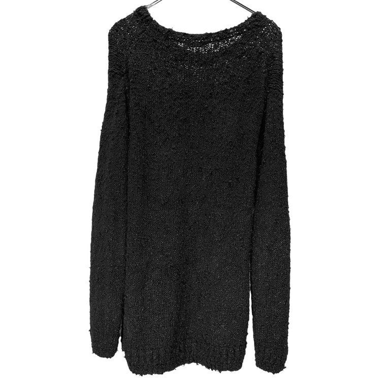 Kheiki 23SS Hand Knitting Sweater Linen Boucle Yarn リネンコットンブークレハンドニットセーター 03S08 定価47,300円 ケイキ