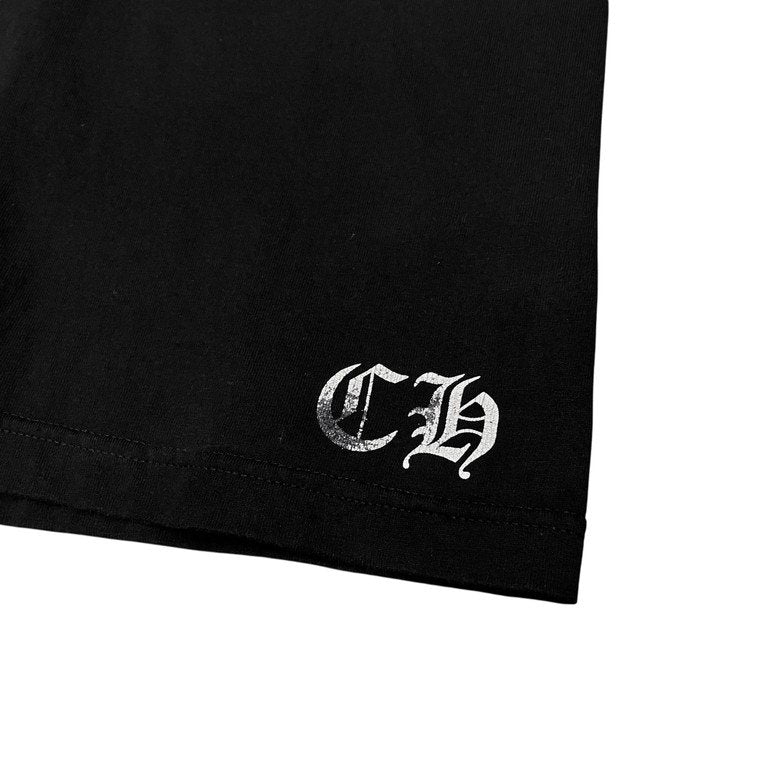 CHROME HEARTS ロゴプリントクルーネックポケットTシャツ Tee T-shirt カットソー スクロールラベル BSフレア CH トップス クロムハーツ メンズ レディース ユニセックス