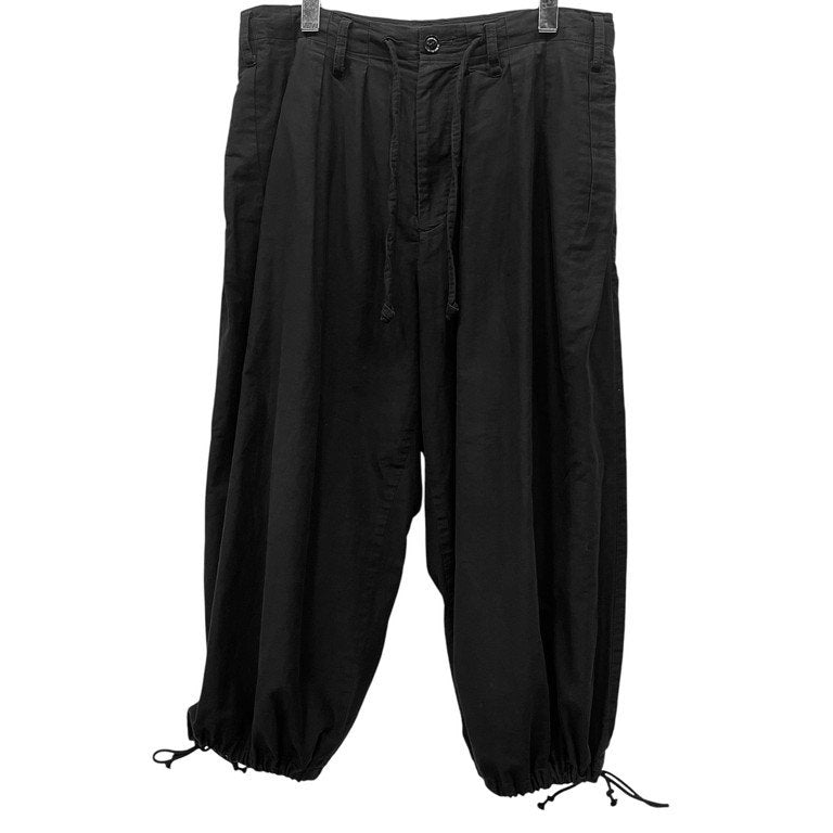 Yohji Yamamoto Pour Homme 18SS コットンギャバジンドローストリングバルーンパンツ 16タック ボトムス 定番 ヨウジヤマモトプールオム メンズ