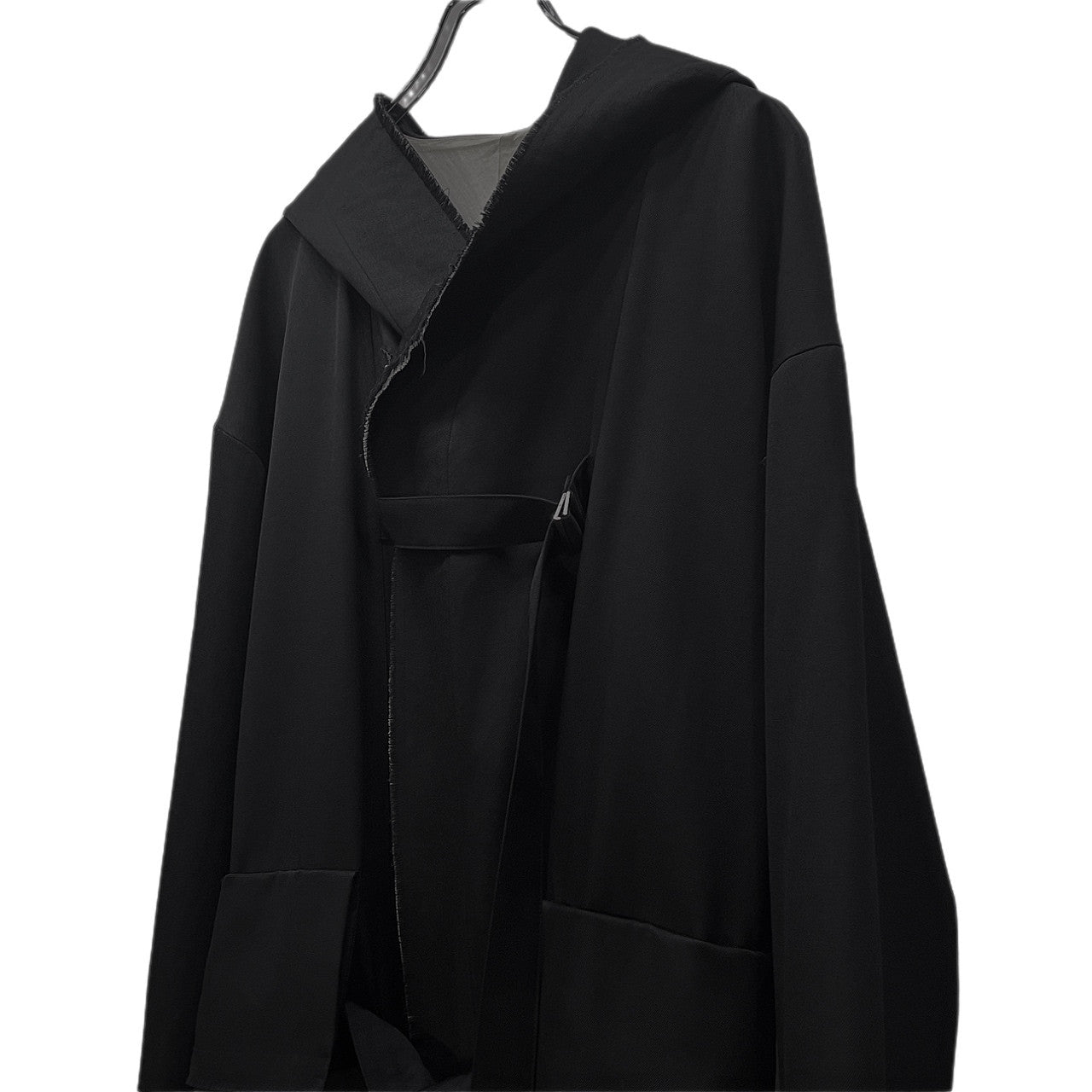The Viridi-anne 18AW ウールギャバジンカットオフベルテッドロングコート ジャケット フード 定価94,600円 VI-2942-06 ザ ヴィリジアン メンズ