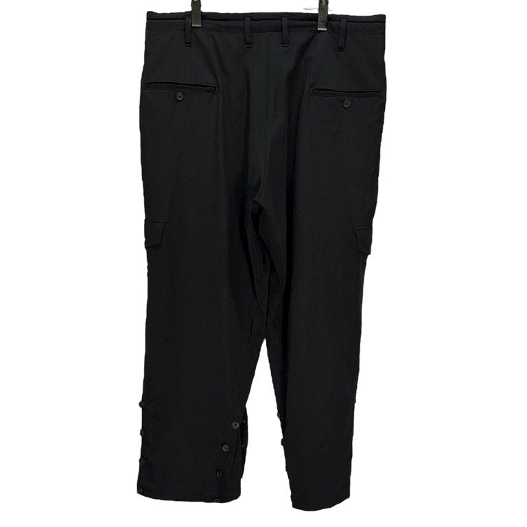 Yohji Yamamoto Pour Homme 19AW ウールギャバジンジョッパーズカーゴパンツ 裾アジャストP ボトムス 裾ボタン ドローストリング 定価88,000円 ヨウジヤマモトプールオム メンズ