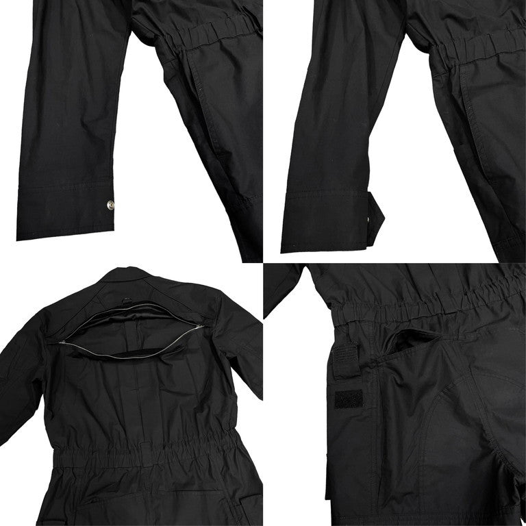 Juun.J 21AW コットンブロードオーバーサイズジップアップジャンプスーツ つなぎ オールインワン ジャケット ブルゾン コート カーゴハーフパンツ ミリタリー