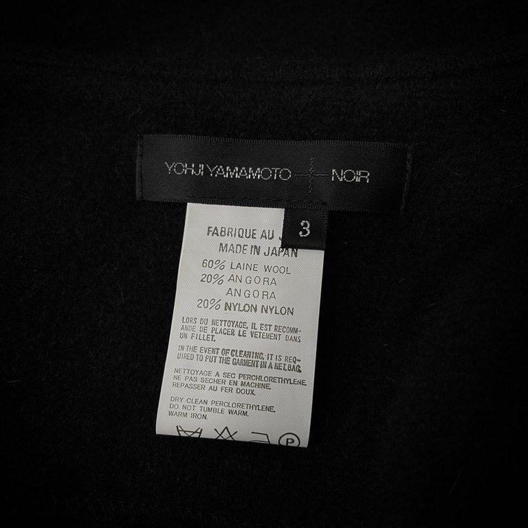 Yohji Yamamoto +NOIR ウールアンゴラニットノースリーブロングワンピース トップス アウター ドレス ヨウジヤマモト プリュスノアール レディース