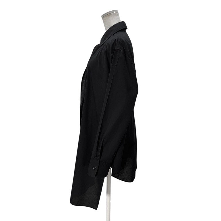 Yohji Yamamoto collections 22AW LAWN LONG DRESS SHIRT コットンローンフロントレイヤードロングシャツ ブラウス トップス Femme ヨウジヤマモトファム レディース