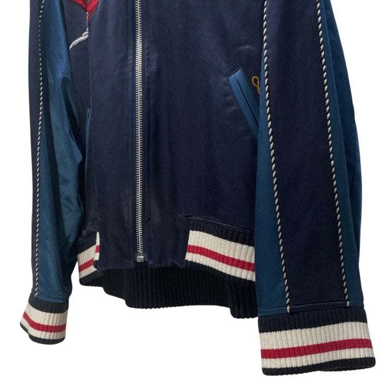 Maison MIHARA YASUHIRO スワロー刺繍スーベニアジャケット ツバメ 薔薇 花 スカジャン ブルゾン コート アウター メゾン ミハラヤスヒロ メンズ