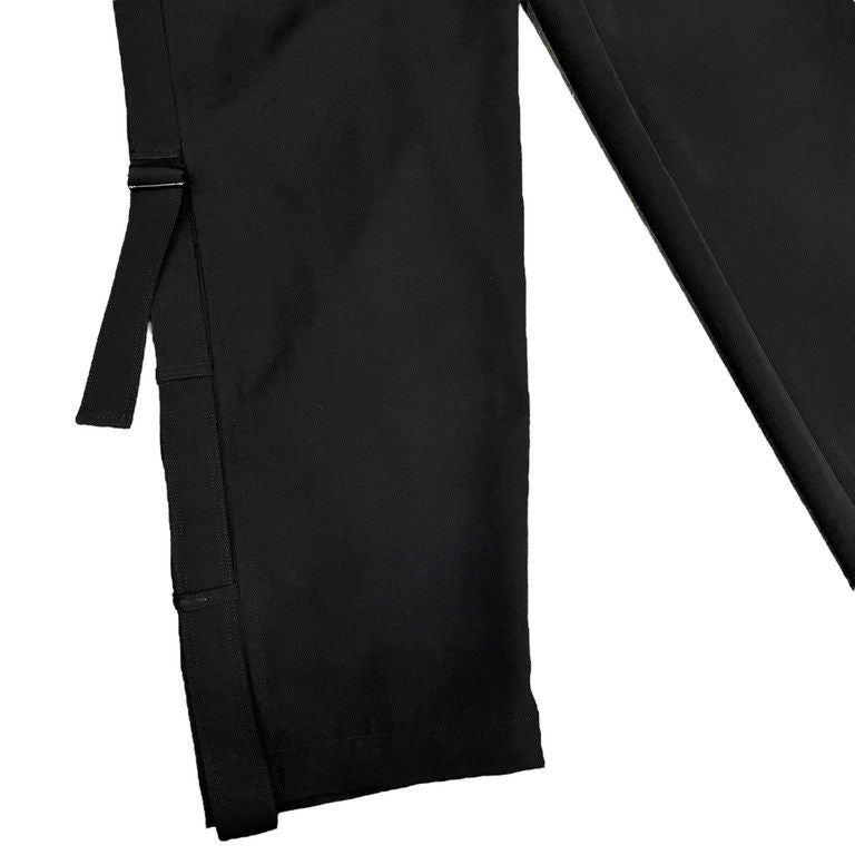 Yohji Yamamoto Pour Homme 16AW ウールギャバジン側章ボンテージパンツ ロールアップ ベルト サイドライン ボトムス Archive ヨウジヤマモトプールオム メンズ