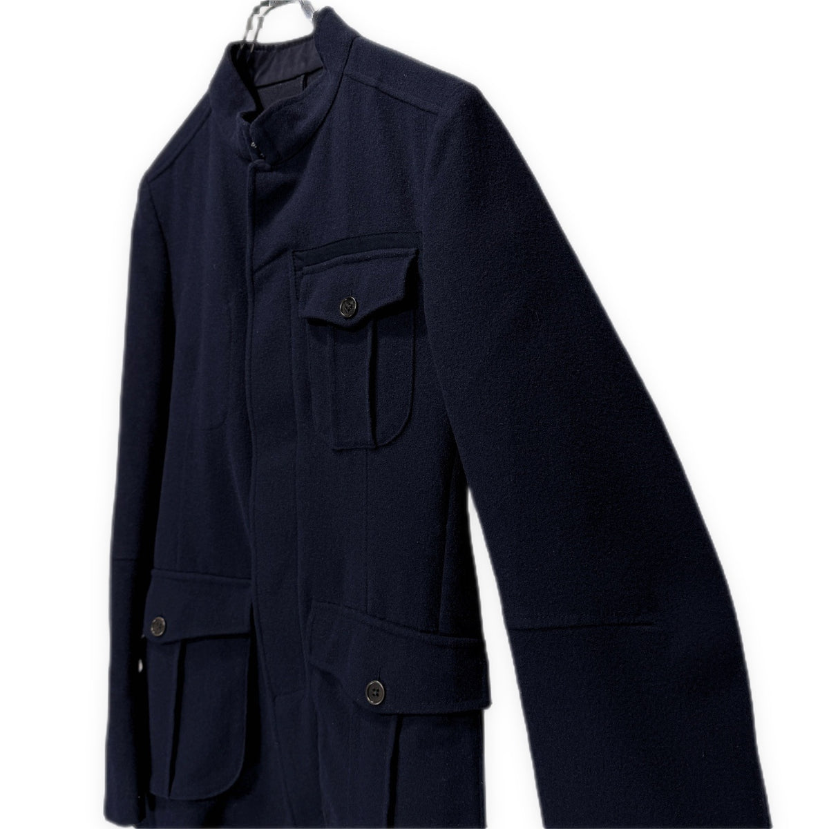 DRIES VAN NOTEN ウール詰襟スタンドカラーミリタリージャケット Archive ブルゾン コート アウター ドリスヴァンノッテン メンズ