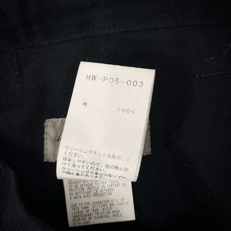 Yohji Yamamoto Pour Homme 18SS コットンギャバジンドローストリングバルーンパンツ 16タック ボトムス 定番 ヨウジヤマモトプールオム メンズ