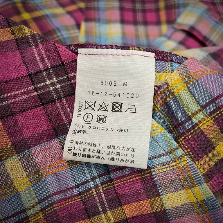 Vivienne Westwood RED LABEL 24SS コットンリネンチェックバンドカラーロングシャツワンピース ノーカラー トップス アウター 未使用タグ付き ヴィヴィアンウエストウッド レッドレーベル レディース