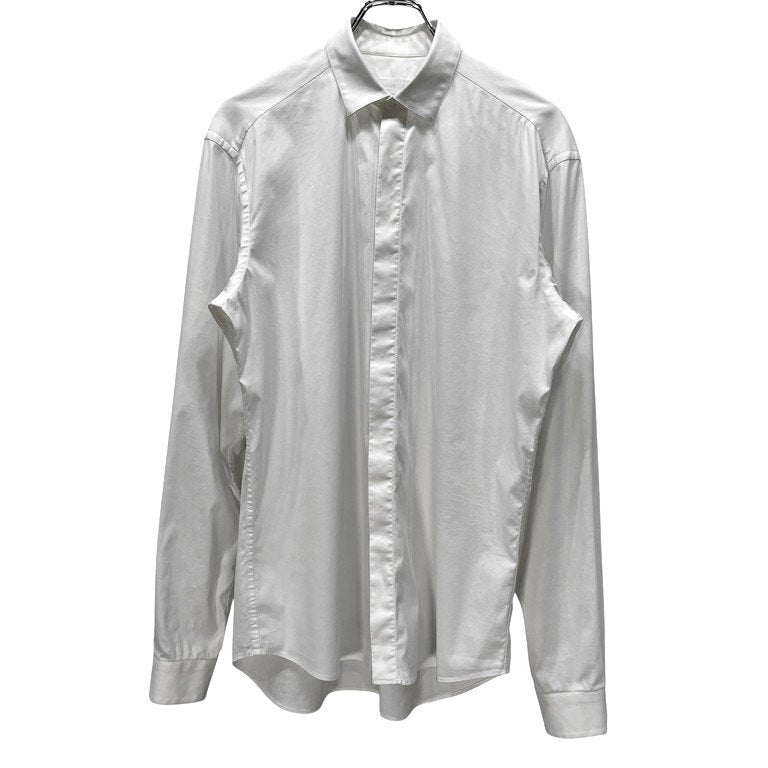 PRADA ストレッチコットンフライフロントプレーンシャツ ブラウス トップス 比翼 プラダ メンズ