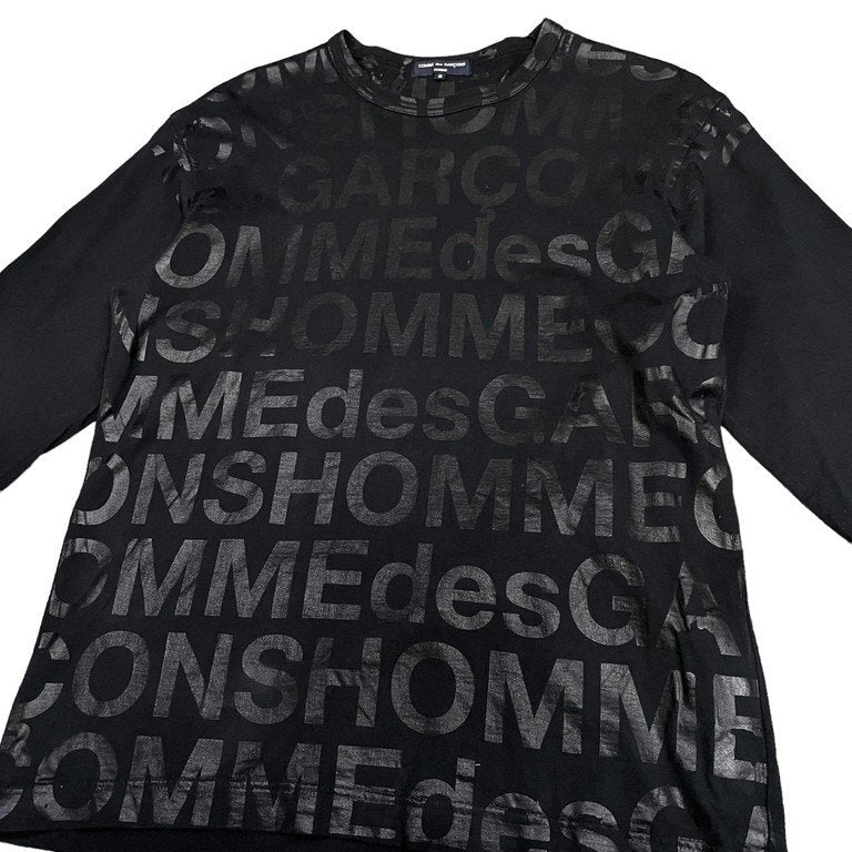 COMME des GARCONS HOMME 05SS デカロゴプリントクルーネックTシャツ カットソー Tee T-shirt Archive 長袖 L/S