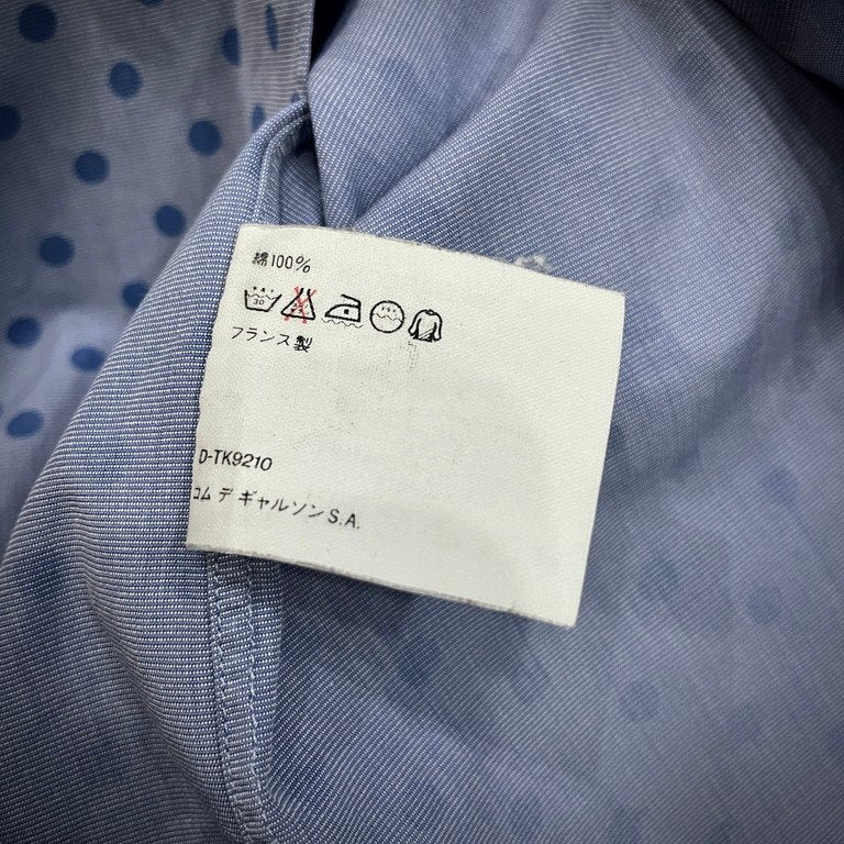 COMME des GARCONS SHIRT ポルカドットプリントレギュラーカラーオーバーサイズコットンシャツ 総柄 水玉 ブラウス Archive 90s コムデギャルソン メンズ