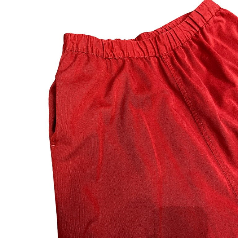 COMME des GARCONS SHIRT ポリエステルコットン製品染めクロップドサルエルイージーパンツ ウエストゴム ドローストリング CdG コムデギャルソン シャツ メンズ