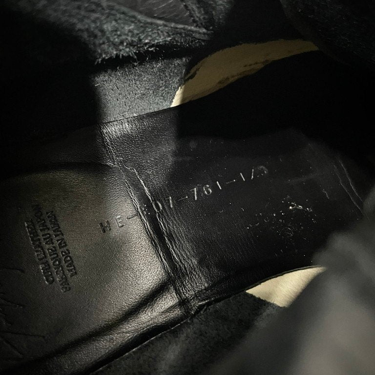 Yohji Yamamoto Pour Homme 22AW 3ジッパーミリタリーブーツ レースアップシューズ 靴 クツ ファスナー 定価110,000円 HE-E07-761 vibram 軽量 サイズ3 約25.5~26.5cm ヨウジヤマモトプールオム メンズ