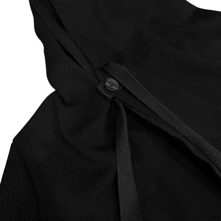 A.F HOMME ウールジャージーニットスリーブフーデッドロングコート 現A.F ARTEFACT パーカー カーディガン ジャケット アウター エーエフ オム メンズ