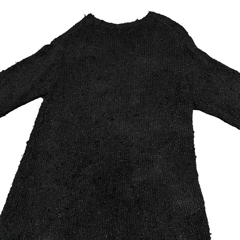 Kheiki 23SS Hand Knitting Sweater Linen Boucle Yarn リネンコットンブークレハンドニットセーター 03S08 定価47,300円 ケイキ