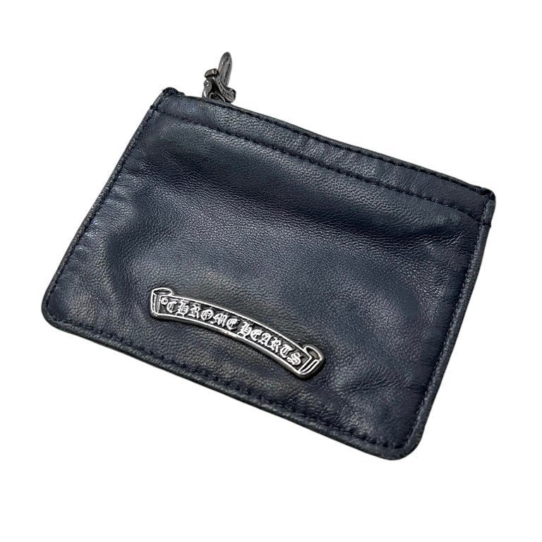 CHROME HEARTS ZPR CHNG 3×4 カーフレザーダガージップスクロールラベルコインパース コインケース チェンジパース 小物入れ 財布 ミニウォレット 定価97,900円 クロムハーツ メンズ レディース ユニセックス