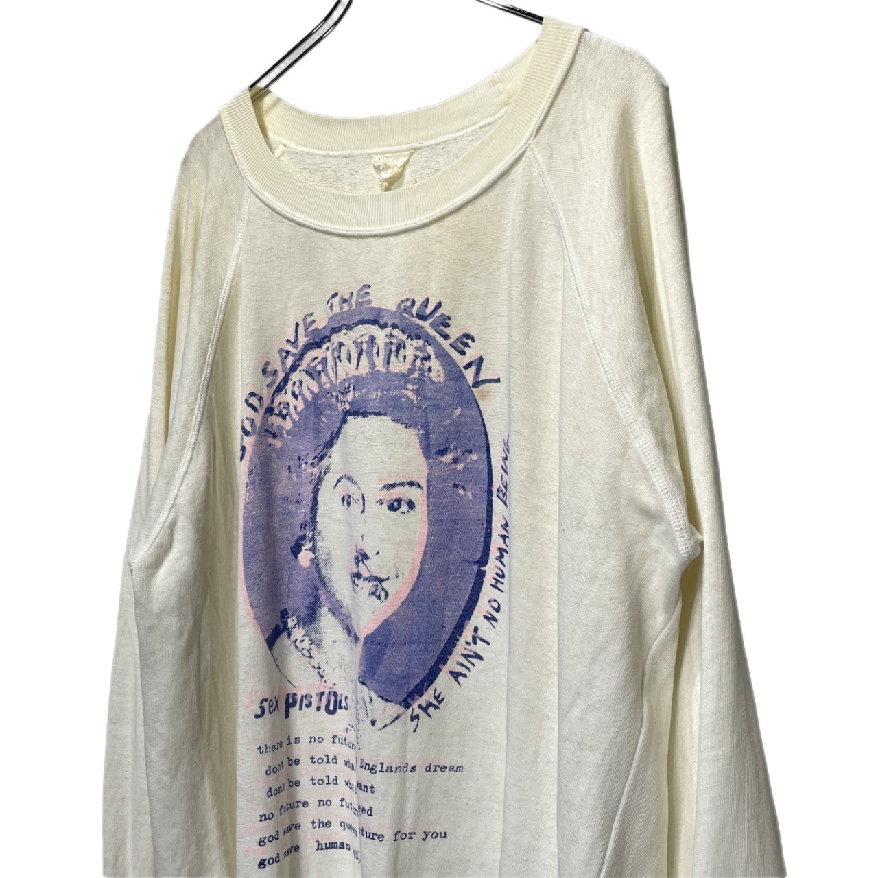 A STORE ROBOT God save the Queen プリントスウェットシャツ Archive 80s 90s トップス アストアロボット メンズ レディース ユニセックス