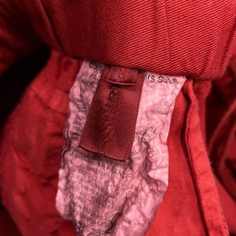 COMME des GARCONS SHIRT ポリエステルコットン製品染めクロップドサルエルイージーパンツ ウエストゴム ドローストリング CdG コムデギャルソン シャツ メンズ
